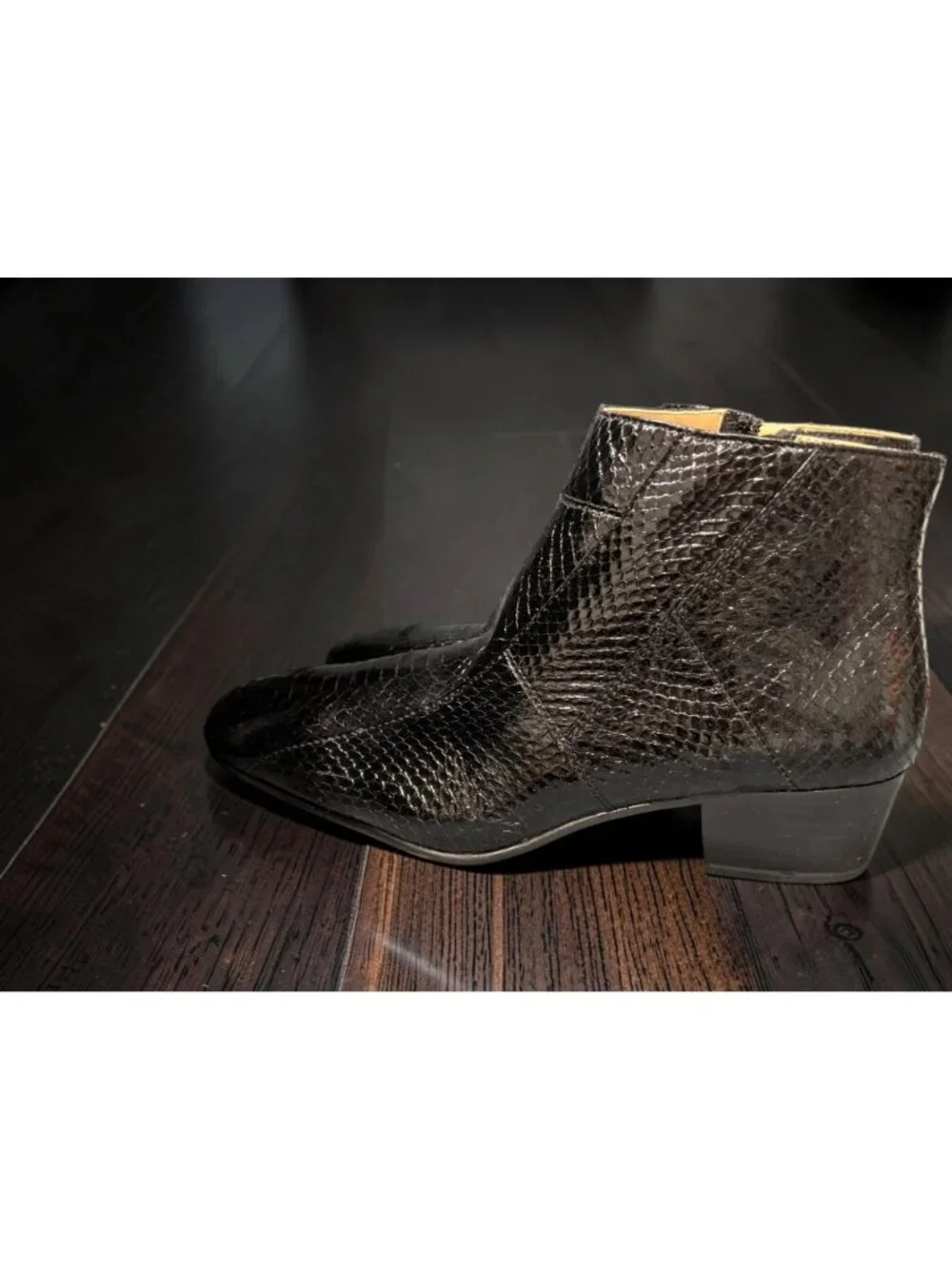Men's Giorgio Brutini Black Natural Genuine Snakeskin Boots Size 8 NEW IN BOX!!!